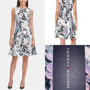 🆕 Tommy Hilfiger Women's Delphinium Print Dress